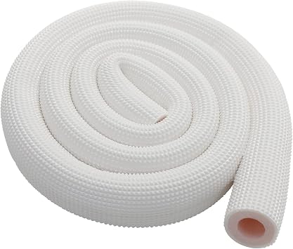 Pipe Insulation Tubing Heat Preservation Insulated 6-Foot 1 Piece Waterproof&Durable Insulation Pipe Cover Wihte Pink White-22x10mm