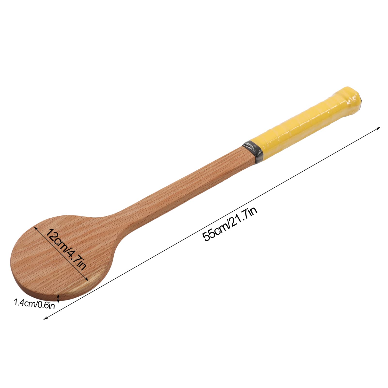 PerGar Wooden Tennis Pointer Spoon, Sweet Spot Training Racket with Storage Pocket, Optimizes Swing Exercises, Enhances Control and Power, Professional Tennis (Children's model-55cm)