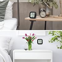 Flintronic Mini LCD Digitális Hőmérő és Páratartalom Mérő Fekete 7