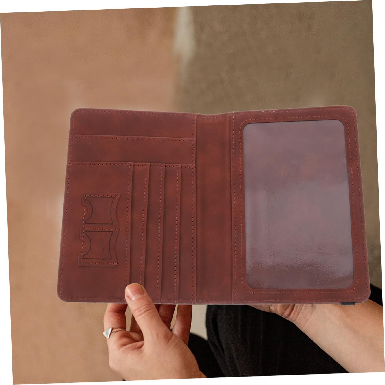 Cabilock 5 Pz Porta Passaporto Porta Documenti Di Viaggio Custodia Per Carte Di Credito in Pelle Copertina Biglietti Da Visita Passaporti Antimagnetico Carta Di Credito Pelle Sintetica Uomo