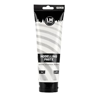 Fine Texture White 8.45 fl oz Modeling Paste for Acrylic Painting, Textures, and Effects Versatile for Canvas, Wood, and Other Surfaces