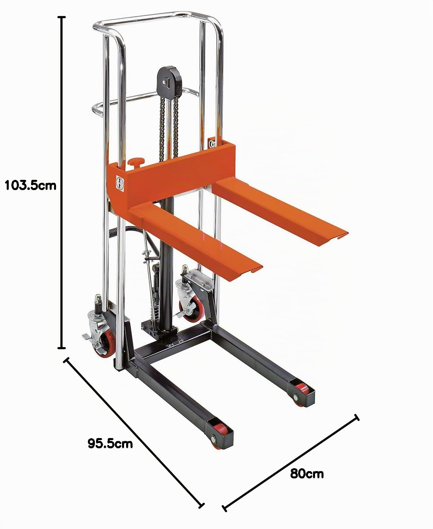 kaiserkraft | Carrello elevatore a piattaforma | con sistema idraulico a pedale | campo di sollevamento 85-765 mm