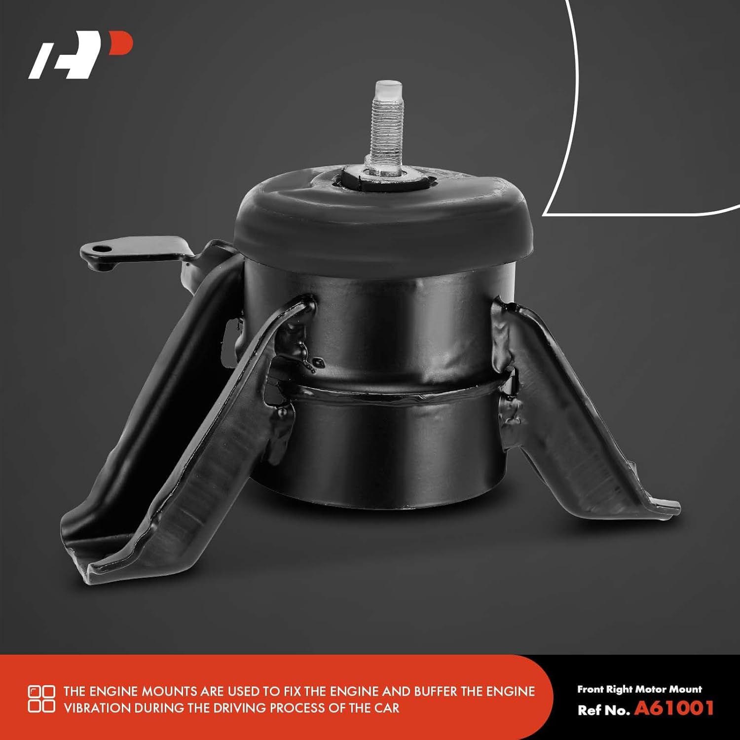 A-Premium Engine Motor Mount and Transmission Mount Kit Compatible with Hyundai Sonata 2015 2016 2017 2018 2.4L, Automatic Transmission, 2-PC Set, Replace# 21830C1170