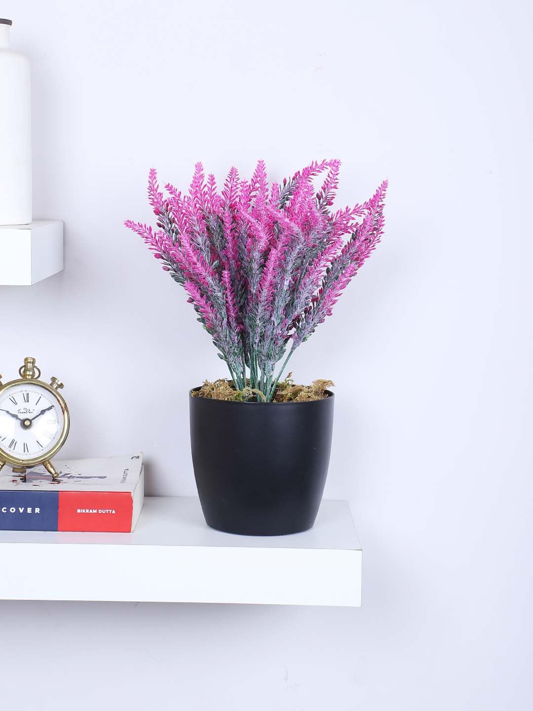 ARICK DECOR 1.1Ft Artificial Lavender Flowers Plants with Pot Fake Monstera Plant Decorative Faux Potted Plants, Realistic House Plant Indoor for Home Décor, (AD615-PURPLE)