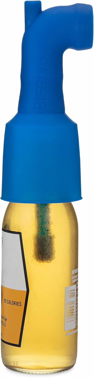 Bierbro Snorkel Beer Bong- Silicone Stretches & Expands to Fit Cans, Bottles, Mugs, and Cups - Easy Transport