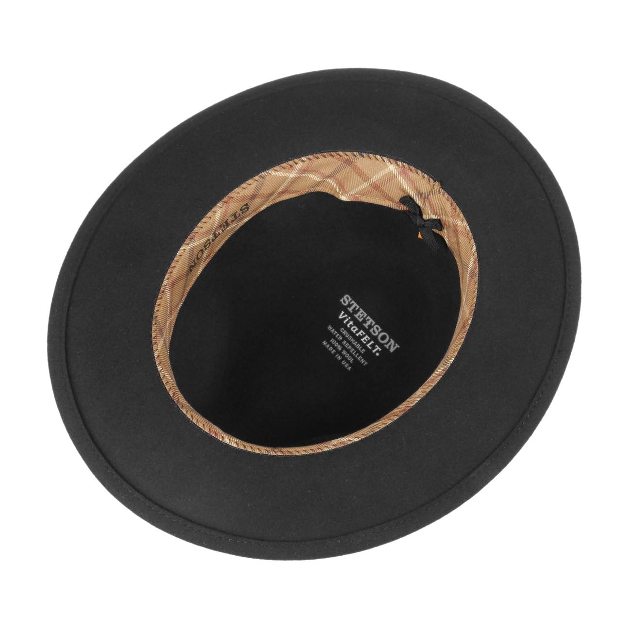 Stetson Rutherford VitaFelt Filzhut Herren Made in USA Wasserabweisend Traveller Packable Garniturband aus Leder Jagdhut Sommer Winter