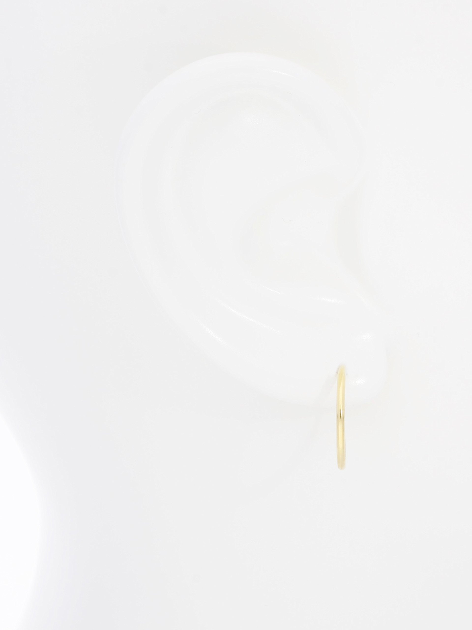 My Gold Damen Mädchen Creolen Ohrringe Echtes Gelbgold 333 ODER 585 Gold (8/14 Karat) Ø 15mm Goldohrringe Leyla