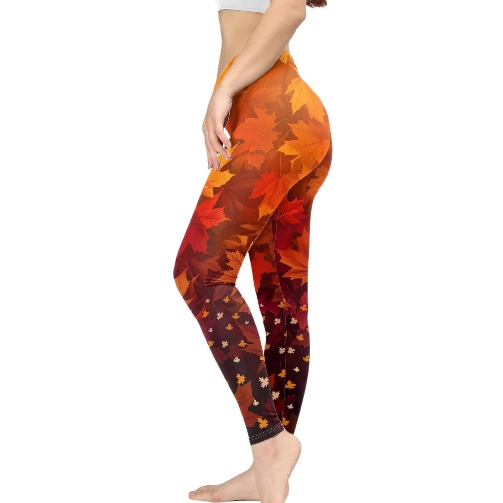 Irisjudy Women Full Length Leggings, Ethnic Geometric High Waist Stretchy Workout Tights, Ladybug Comfy Yoga Pants Plus Size