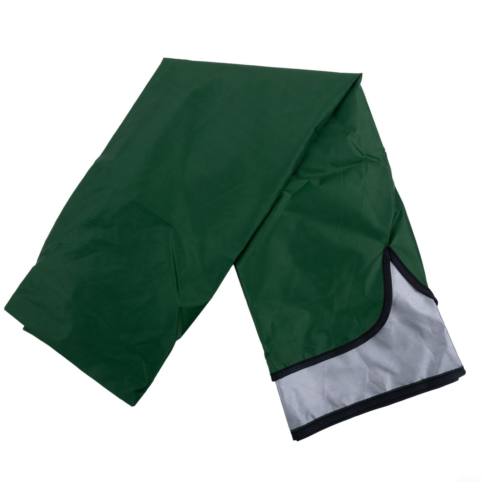 Cuscino impermeabile per dondolo da giardino da 150 cm, copertura antipolvere di ricambio per dondolo a tre posti (verde scuro)