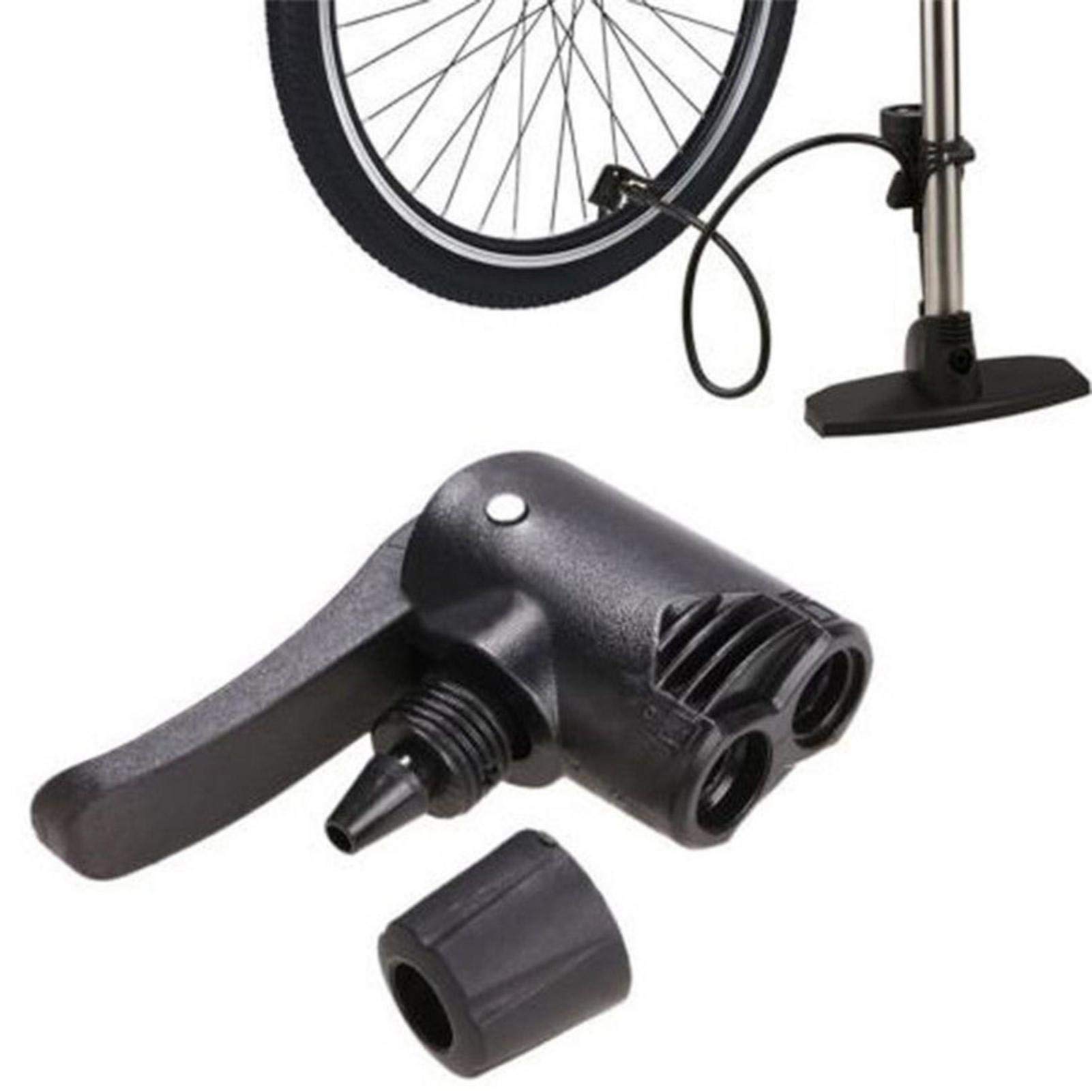 PIGMAMA 2 Stück Universal Fahrrad Fahrrad Reifen Schlauch Ersatz Presta Dual Head Luftpumpe Adapter Ventil Track Pumpe Ersatz Kopf