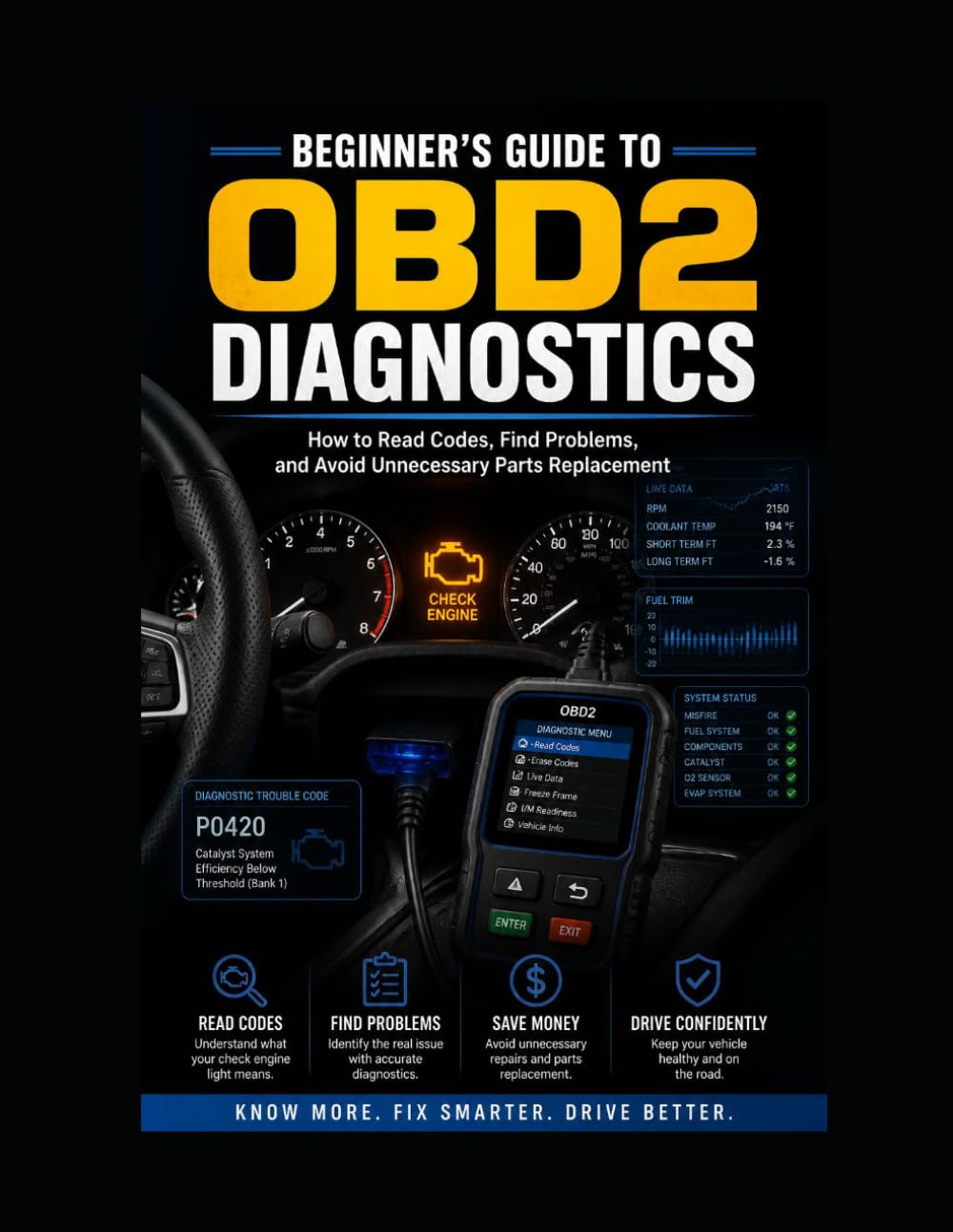 Beginner’s Guide to OBDII Diagnostics: How to Read Codes, Find Problems, and Avoid Unnecessary Parts Replacement