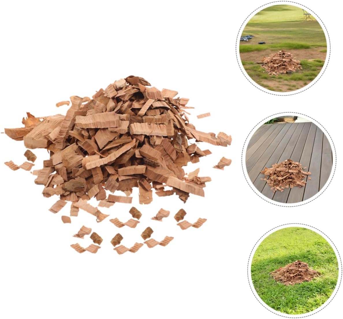 MERRYHAPY Applewood BBQ Smoking Chips Quick Lighting Grilling Wood for Smokers Natural Fruit Wood Flavor Bag for Flavorful BBQ Grilling Adventures