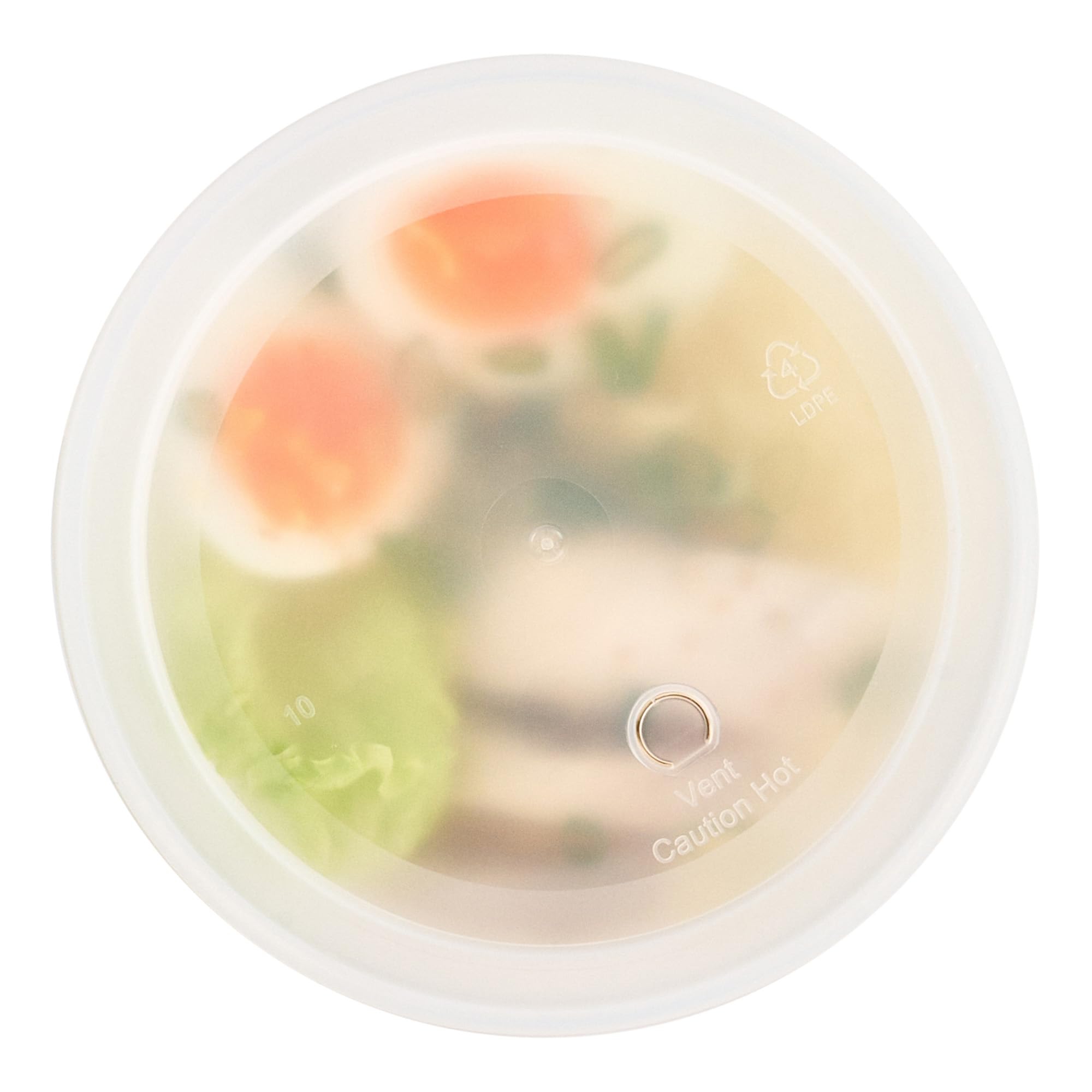 Restaurantware - Asporto - Contenedores de sopa desechables de 48 onzas, 100 recipientes de delicatessen con tapas, aptos para microondas, recipientes de plástico transparente de alta calidad,