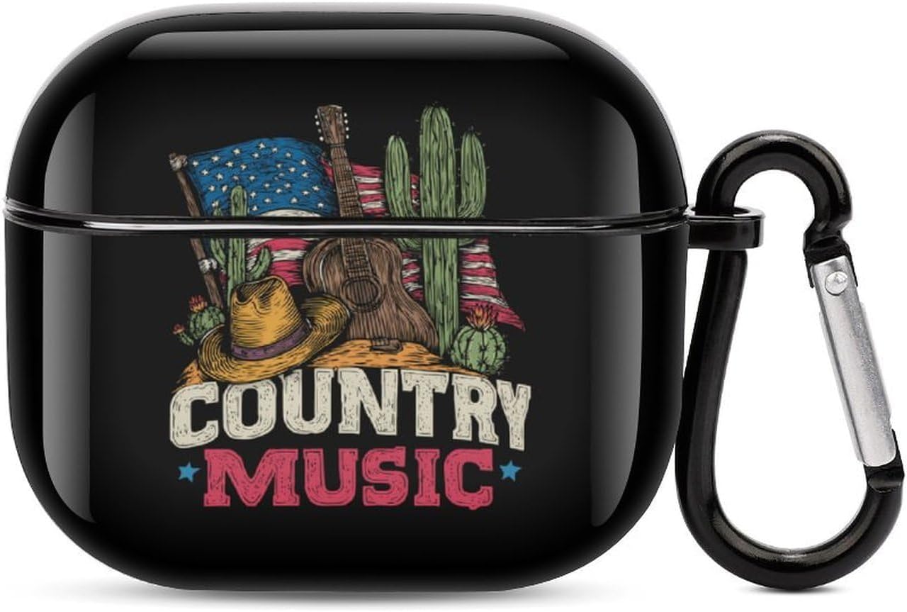U.S.A. Country Music Cute Earbud Case Shockproof Headphone Cases