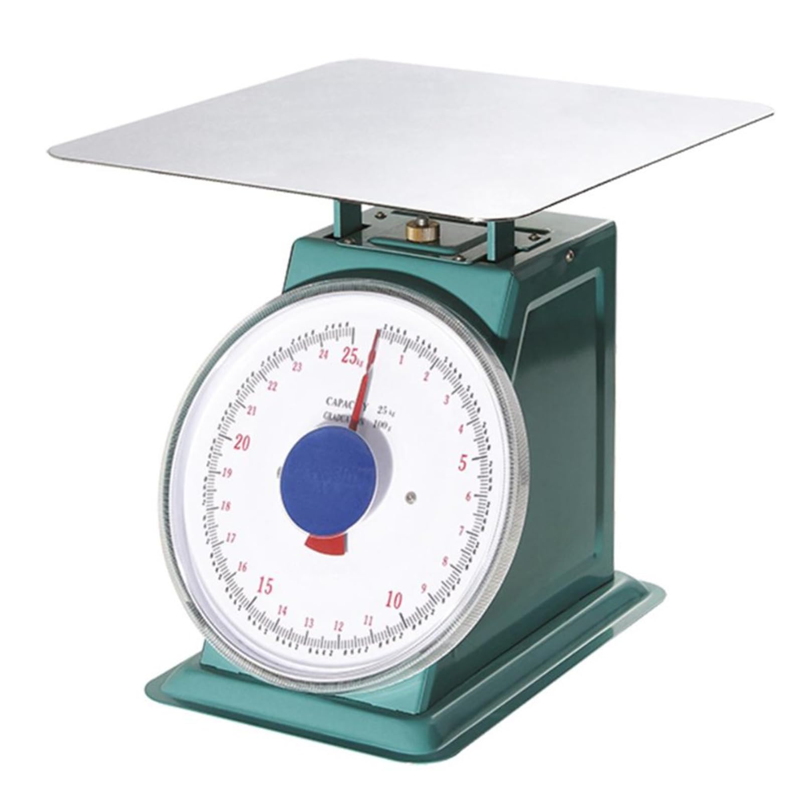La zappa Bilancia meccanica da cucina, colore bianco, adatta per pesature in ambito casalingo (30 kg)