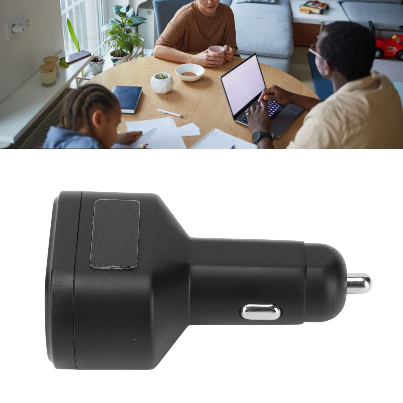 Cyrank Caricabatteria da Auto USB, Caricatore USB Portatile Compatto per Telefono da Auto Adattatore per Caricabatteria da Auto USB Adattatore per Accendisigari per Camion Camper