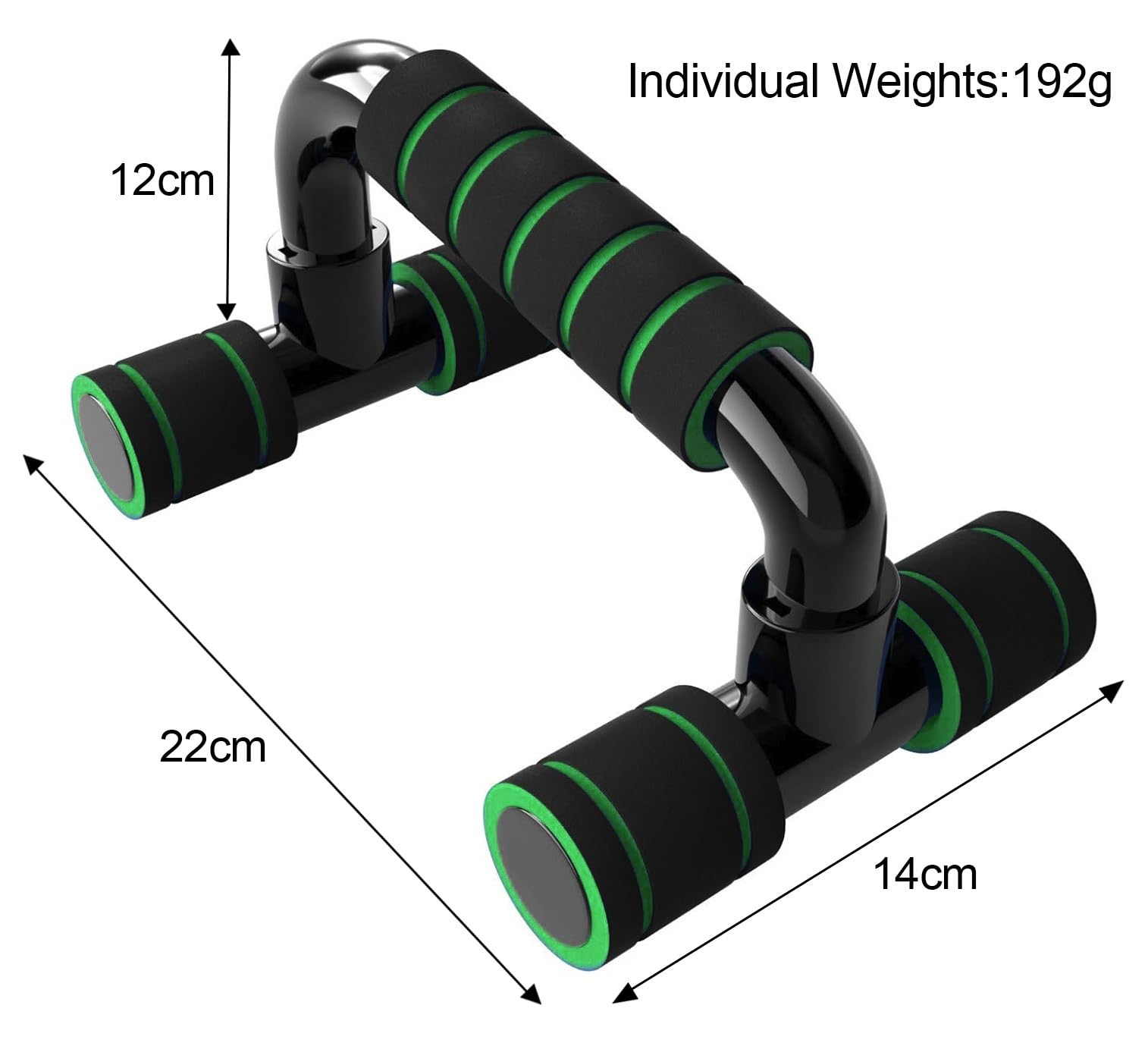 flintronic Push Up Bar, Pushup Stand, Push Up Maniglie con Impugnatura Imbottita in Schiuma, Struttura Antiscivolo Robusta Barre Push Up per Uomini e