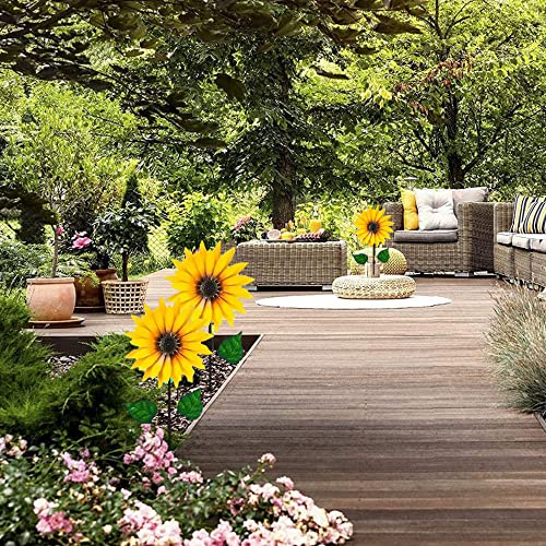 Outdoor Windmill, Garden Wind Spinner, Classical Flower Wind Spinner, Sunflower Wind Spinner For Home Outdoor Yard Patio Lawn Garden Decoration #TOP7