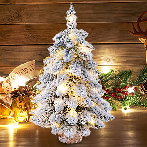 2packprelittabletopchristmastree18inchsnowflockedartificialchristmastreewithlightsandwoodbaseminiwhitepcs45cm177inch  Urban Country Home Decor 2 pack prelit tabletop christmas tree 18 inch snow flocked artificial christmas tree with lights and wood base mini white pcs 45cm177inch  urban country home decor