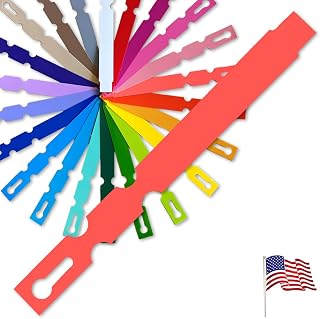 5" x 1/2" Coral - 150 Pcs - Plastic Plant Tags and Labels - Wrap Around Thermal Plastic - Nursery Garden Tree Labels | Made in The USA |