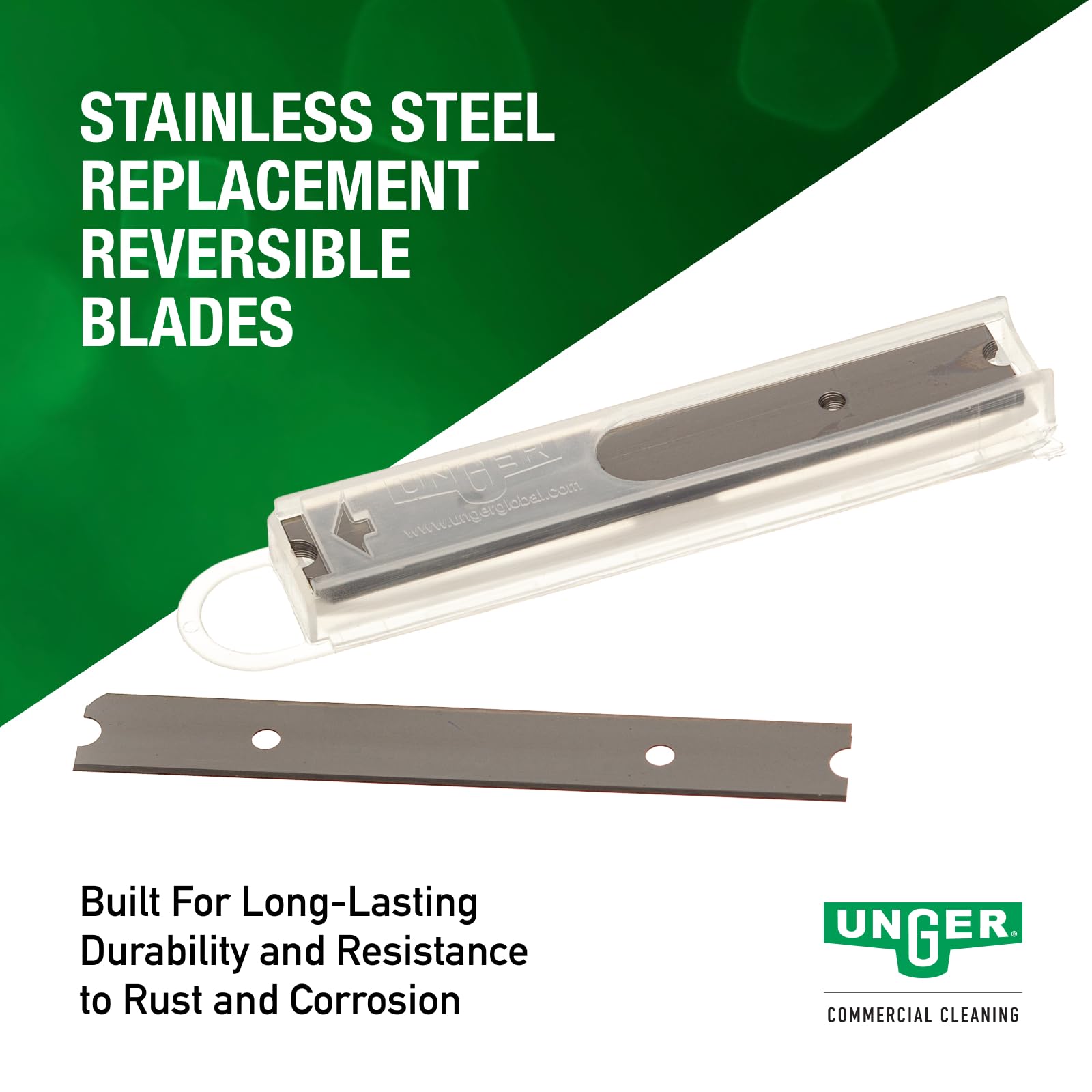 Unger RB100 - Lama di ricambio in acciaio inox, lunghezza 10,2 cm (caso di 100)