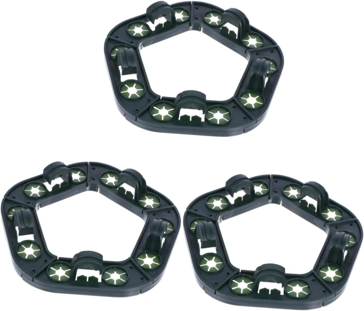 ibasenice 6pcs Grip Support Caps for Climbing Plants Plant Trellis Fixator Ring for Tomatoes Beans Cucumbers Lightweight and Portable