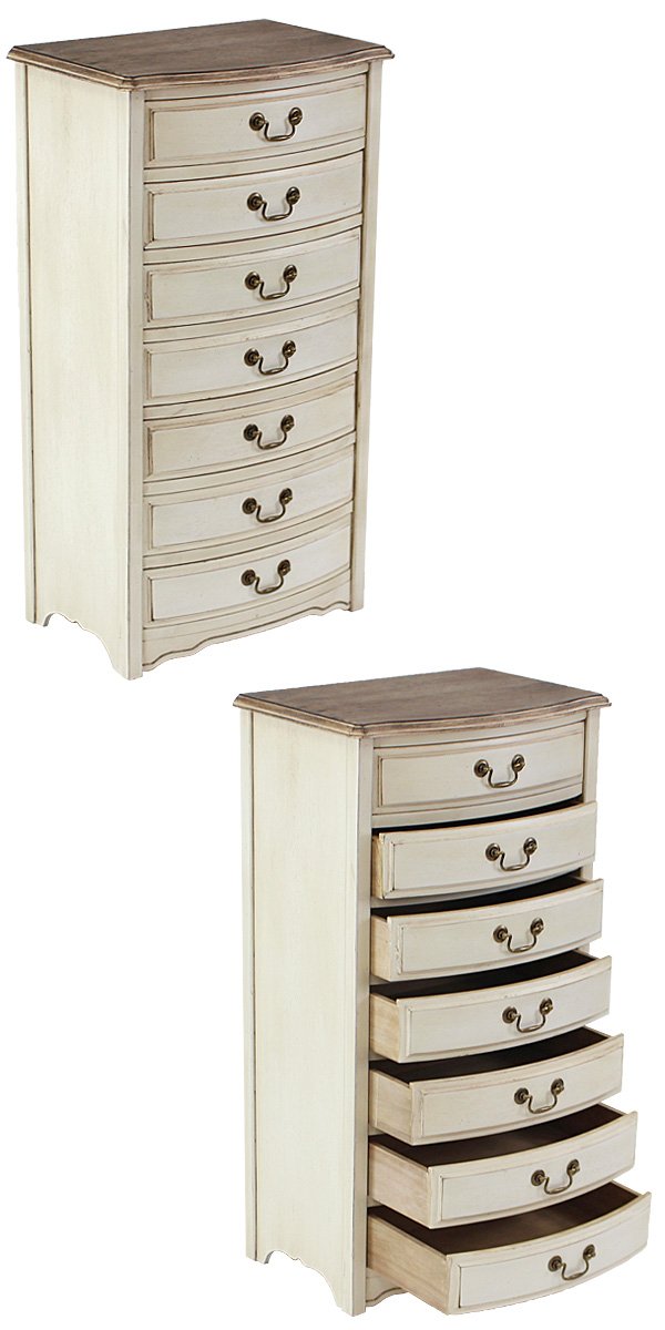 アンティーク ハイチェスト7段 Amazon｜アンティーク調 7段 チェスト