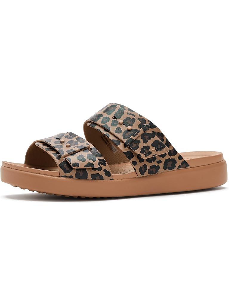Animal Print Crocs Brooklyn Buckle Low Low
