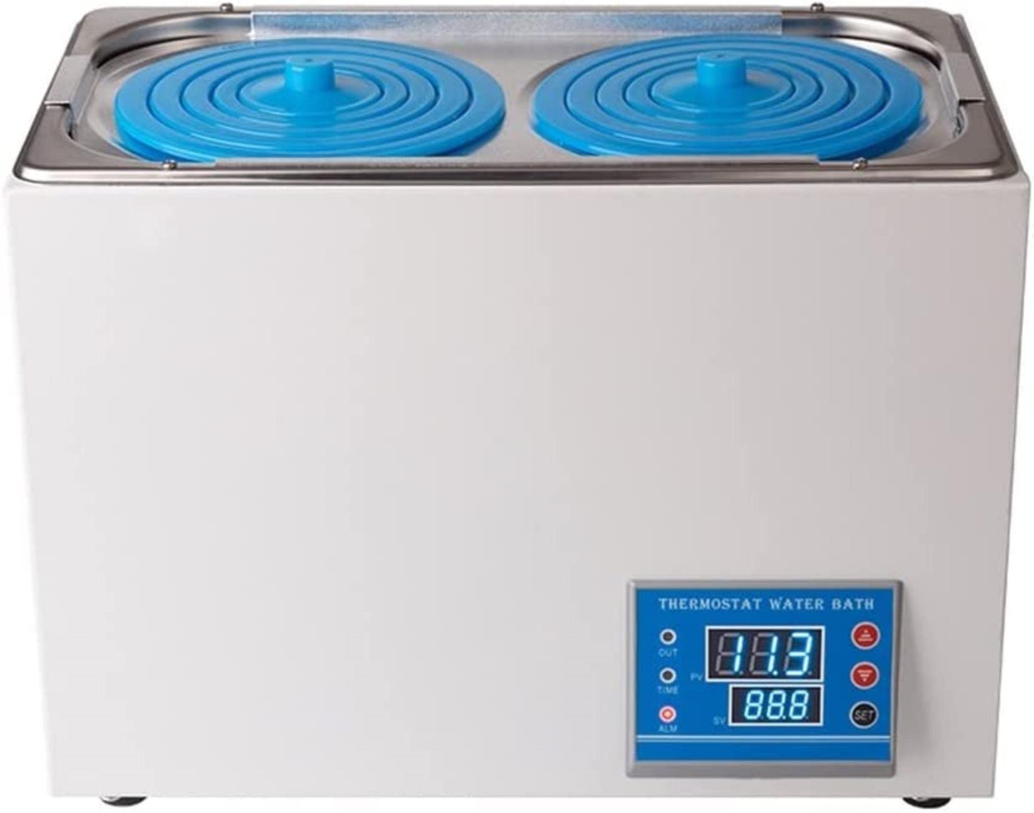 Baño María termostático digital para laboratorio, calentador eléctrico para baño María, baño María termostático digital para laboratorio, suministros para baño María de laboratorio con revestimiento