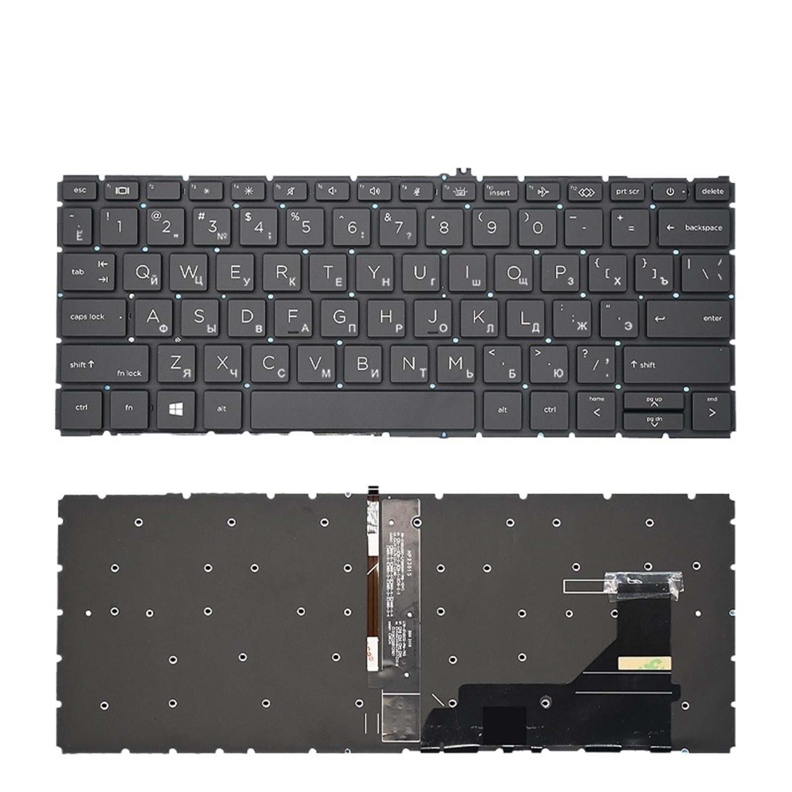 Clavier HP EliteBook 830 G7 G8 original rétroéclairé version RU - 3