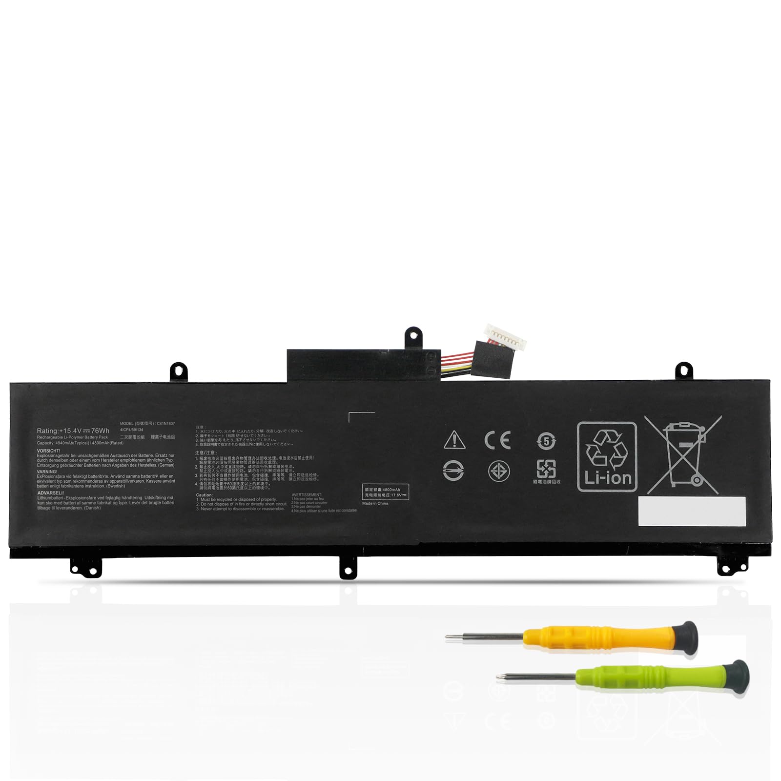 ANTIEE C41N1837 Battery for ASUS Rog Zephyrus GA502 GA502D GA502DU GA502GU GA502IV GU502 GU502DU GU502GV GU502LU GU502LW GU502LV GX502LXS GX502GV