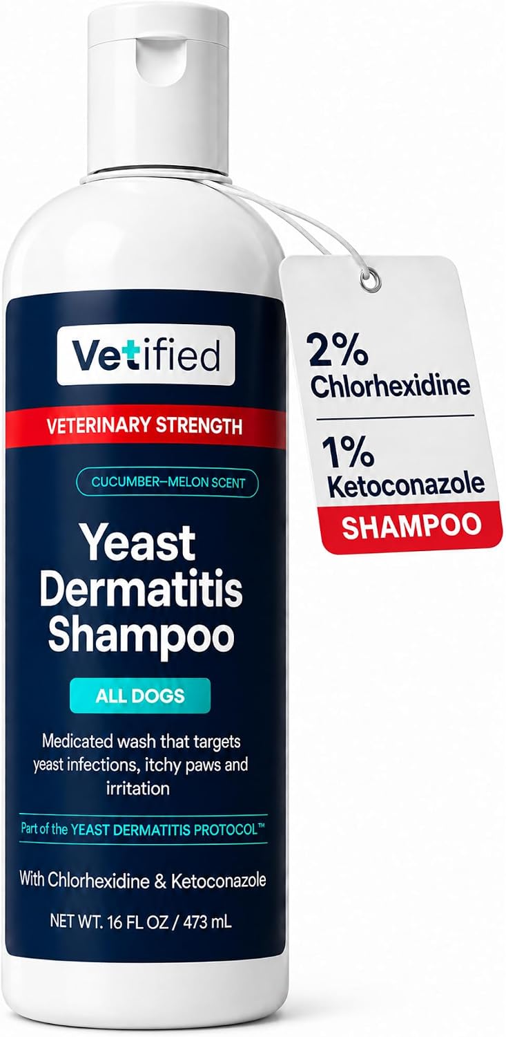 Yeast Dermatitis Treatment for Dogs - 16 Fl Oz SHAMPOO