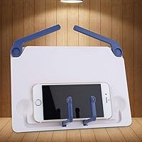 Vista 6 de VGEBY 1 soporte de música de escritorio pequeño plegable portátil para partituras de mesa para guitarras de piano, soporte de lectura para soporte