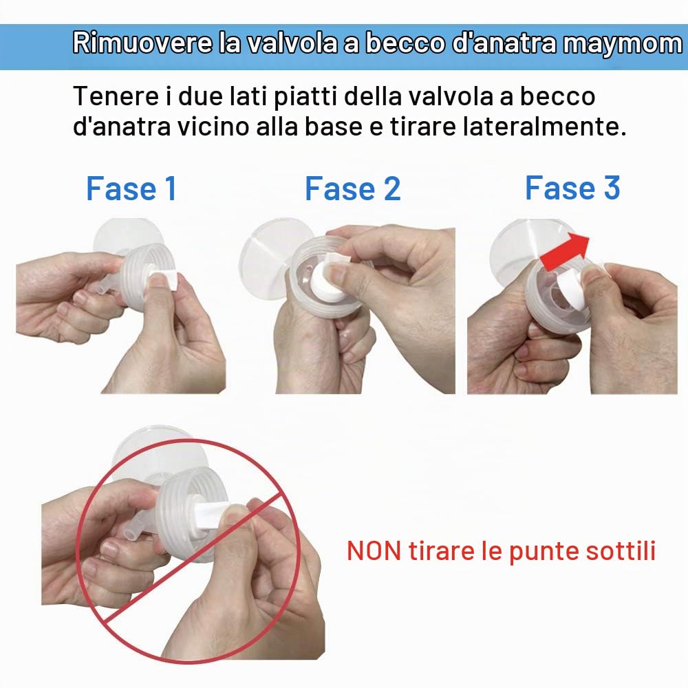 Parti per pompa Maymom, compatibili con Spectra S2 Spectra S1 Spectra 9 Plus, flangia (24 mm), protezione antiriflusso, non originali, accessori Spectra S2