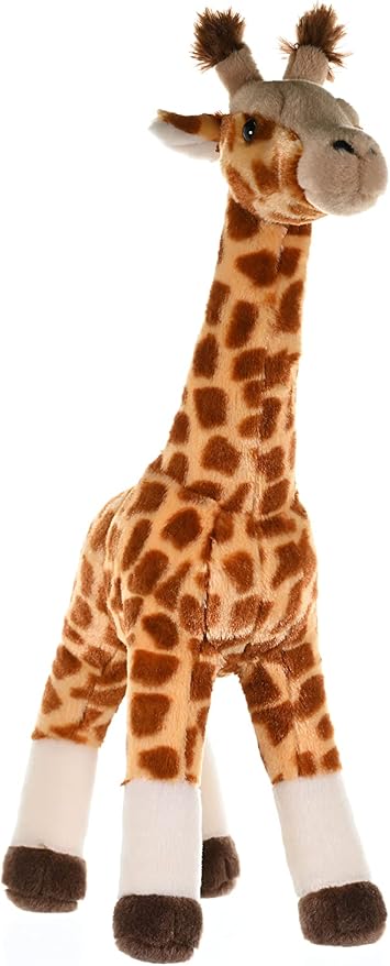 Wild Republic Standing Giraffe Plush Soft Toy, Cuddlekins Cuddly Toys, Gifts for Kids, Brown, White, Black, 43 cm
