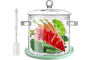 Vision Glass Simmer Pot with Lid, 3-Liter