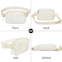 Vista 157 de Riñonera cruzada para mujeres y hombres, bolsa para cinturón para senderismo con correa ajustable, riñonera para correr, entrenamiento, deportes