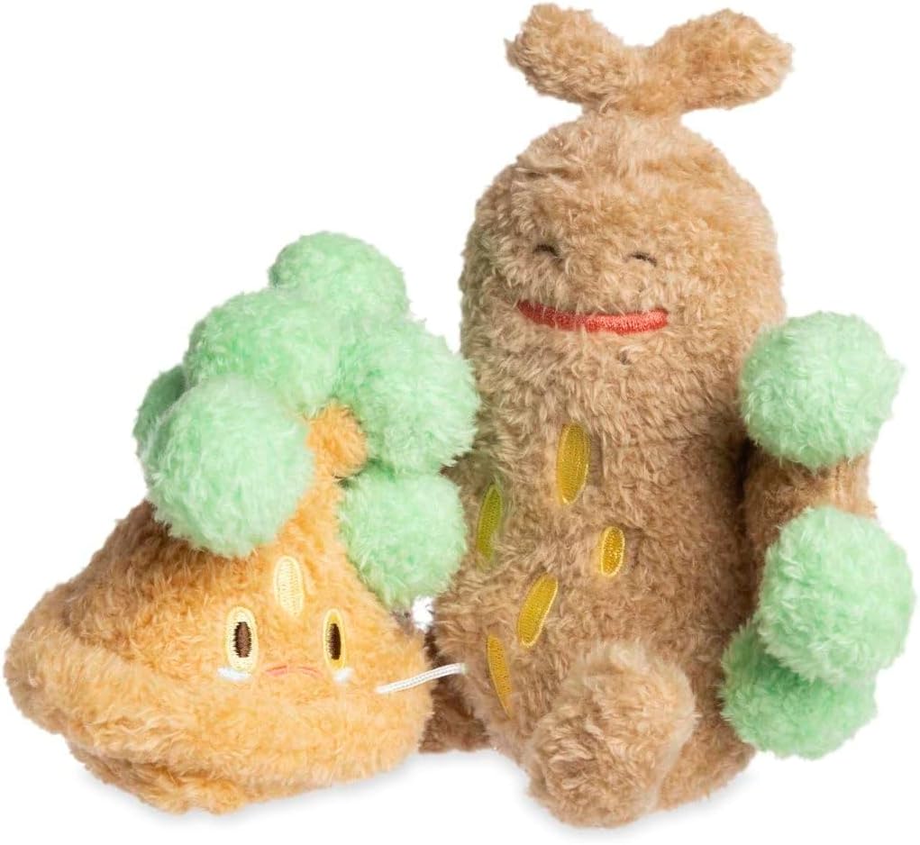 Pokemon Pokémon Center: Bonsly & Sudowoodo Pokémon Sweet Support Plush, 6 Inch