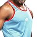 AIMPACT Mens Casual Tank Tops Mesh Basic Quick Dry Running Workout Sleeveless Shirts (Blue L)