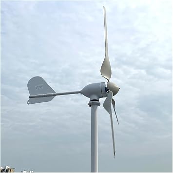 10KW Wind Turbine Generator 10000W 12V 24V 48V Small Windmill 10KW Wind Generators with MPPT Hybrid Controller for Home for Home, Farm, RVs, Boats(Hybrid Control,48V)