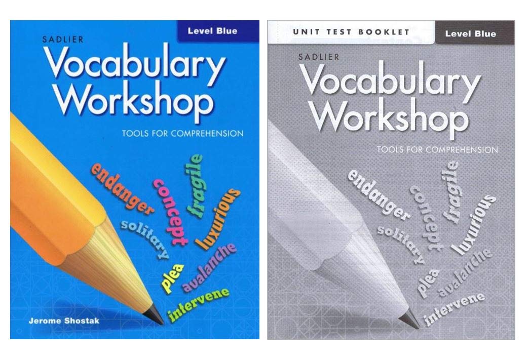 (P6657) Vocabulary Workshop, Tools for Comprehension Student Book with Unit Test Booklet Level Blue - Grade 5