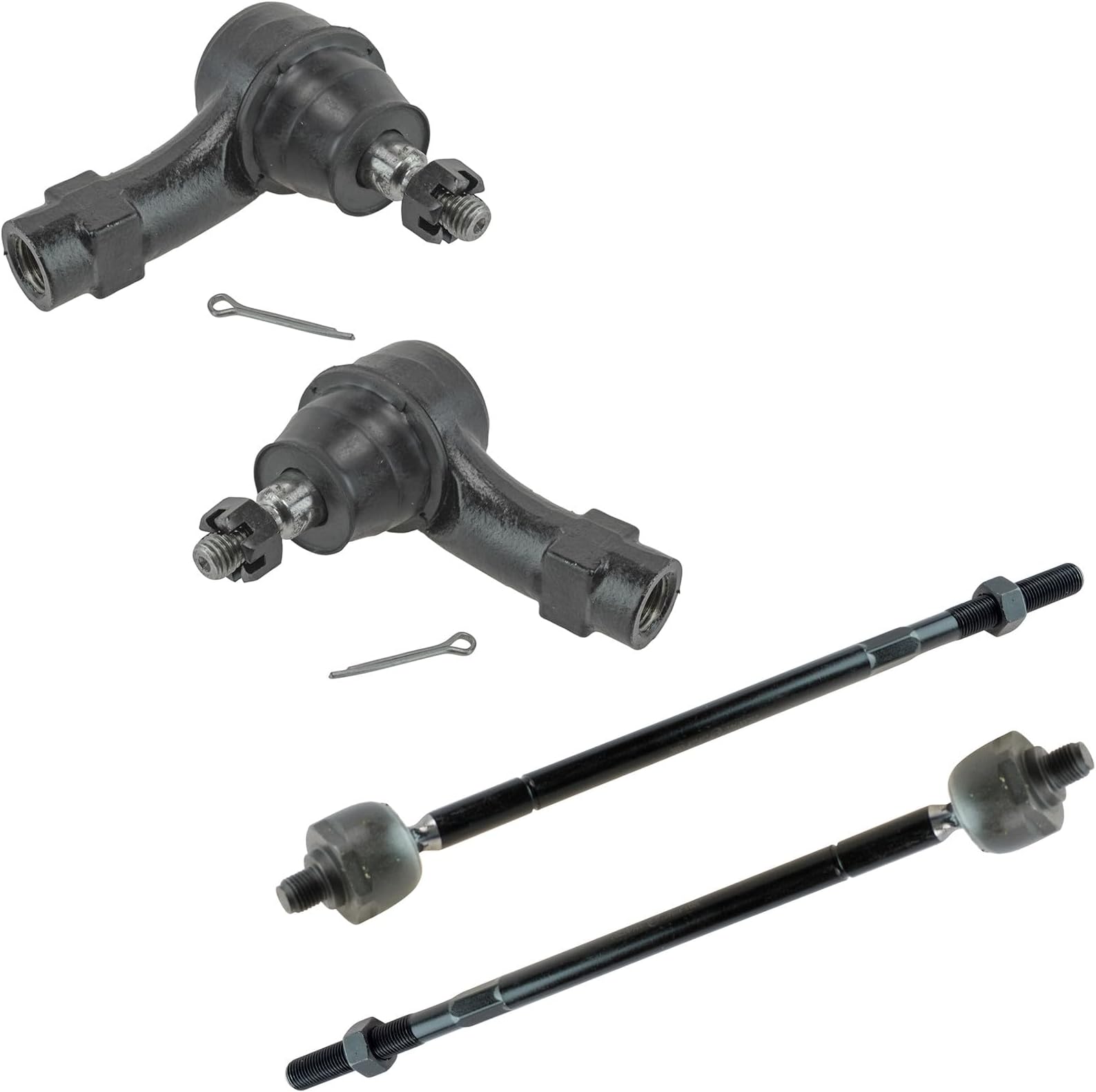 TRQ Steering Inner & Outer Tie Rod End LH RH 4 Piece Kit for 09-11 Ford Focus