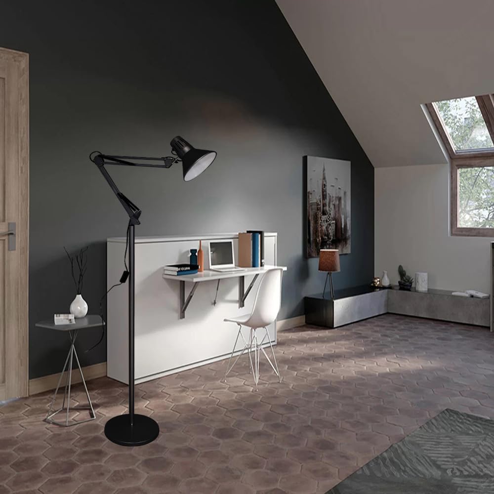 Lampada da terra di design nera 3 luci BIG CAGE | Maisons du Monde