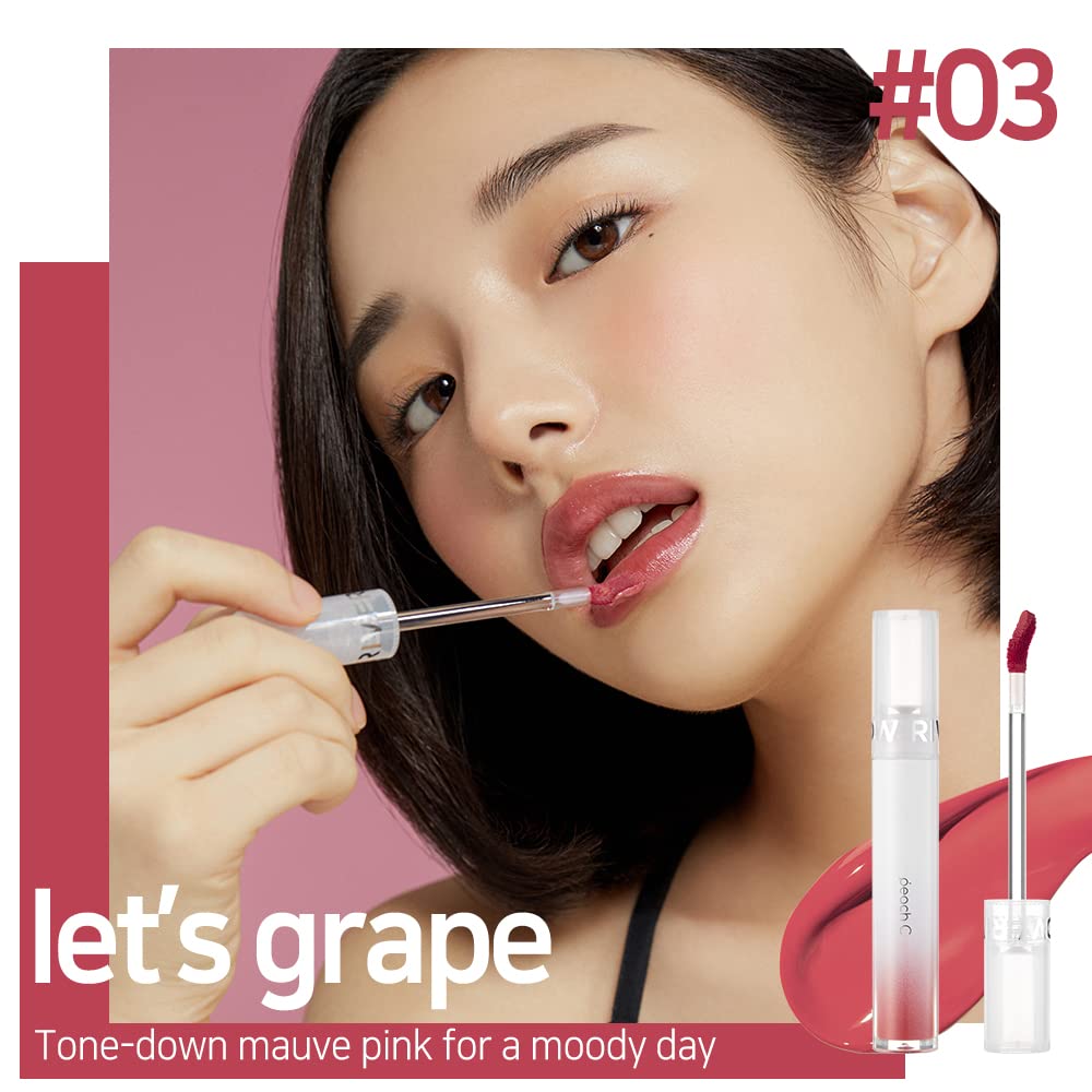 Amazon.com : Peach C River Glow Korean Lip Tint – Premium Korean Lip Stain  – Transparent Water Gel Tint – Natural-Looking Lip Tint Korean Water Tint –  Long-Lasting High Color – Extra