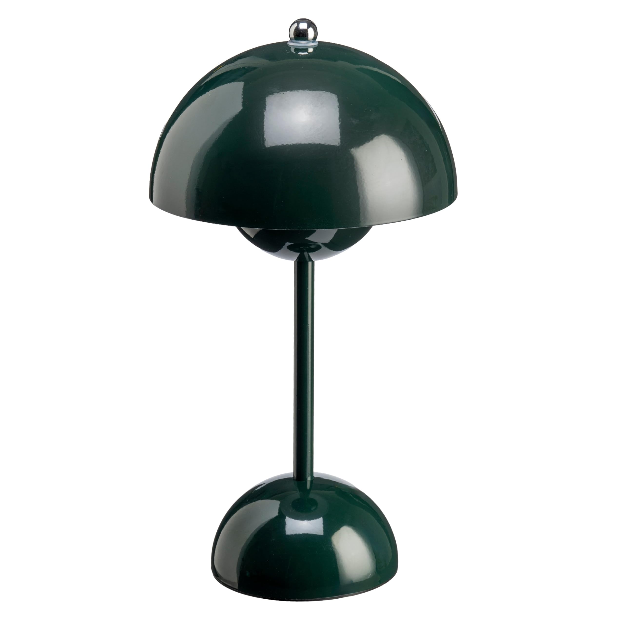 Luxus - Tischlampe Touch Deluxe - Josephine - Grün - H30 x Ø16 - Terrassenlampe - Schreibtischlampe - LED - Wiederaufladbar - Dimmbar - Kabellos - Tischlampe für innen und außen