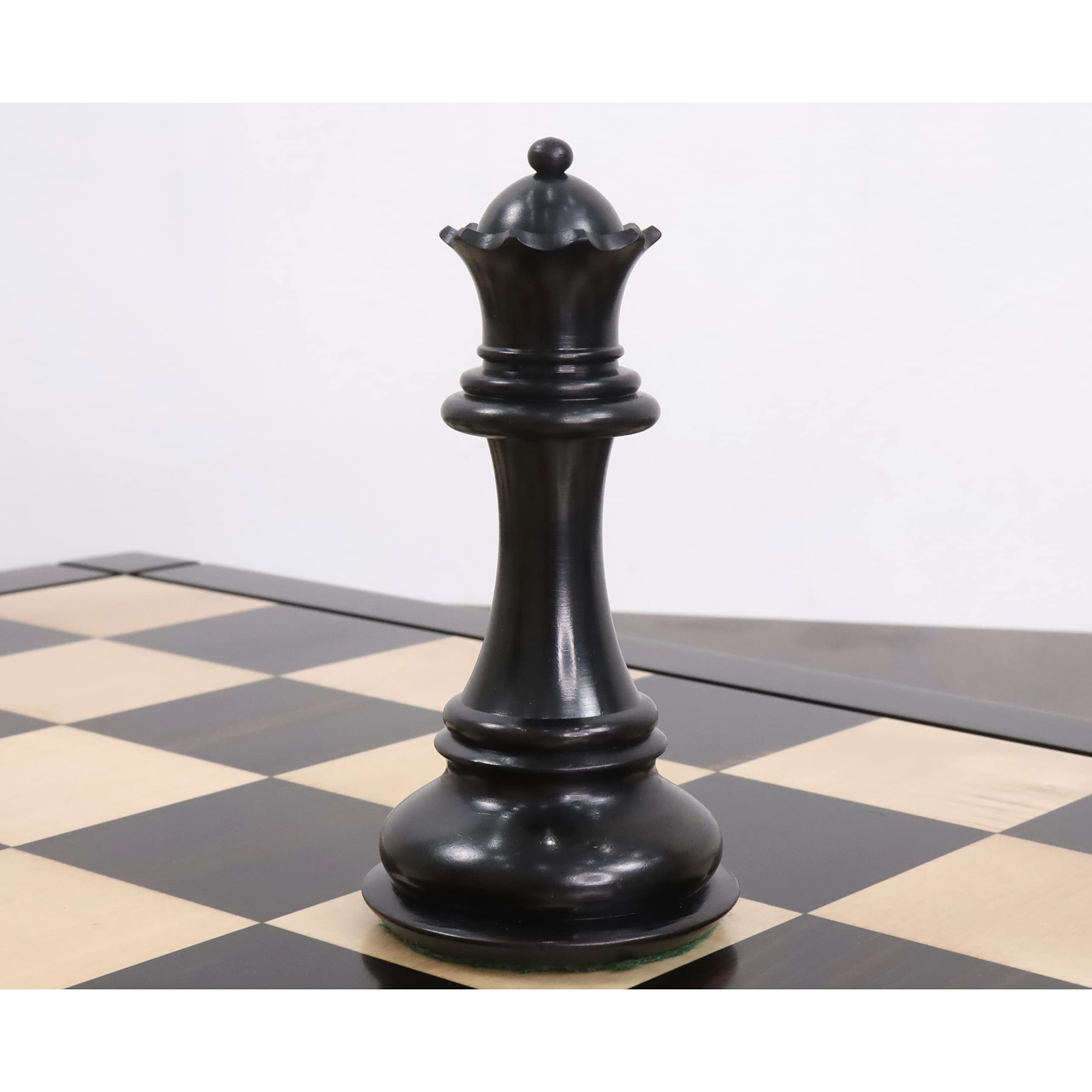 RoyalChessMall - Set di scacchi Jumbo Pro Staunton di lusso da 16 cm, in legno di ebano, peso triplo