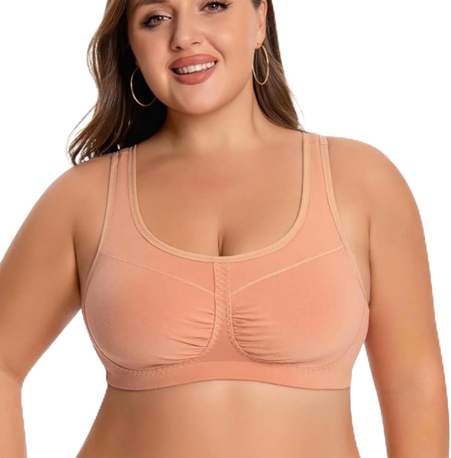 Minimizer Bras for Women Full Coverage Sleep Bra | Cotton Plus Size Bra Soft Comfortable