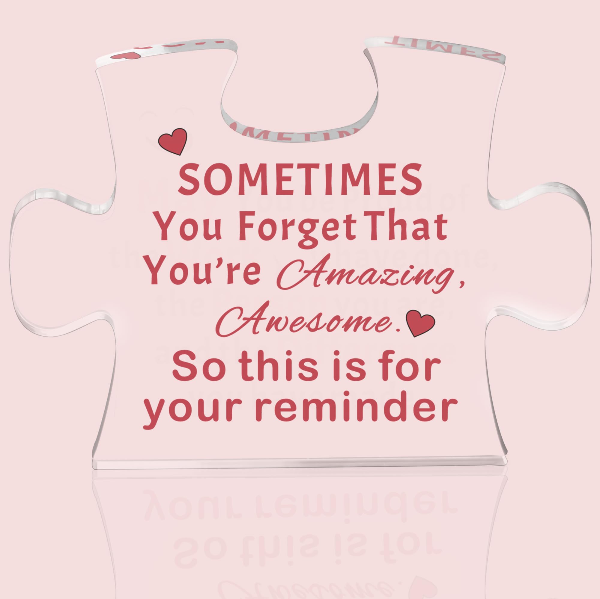 HONZEEFriendship Gifts For Women Best Friend Birthday Gifts For Colleague Daughter Mum Presents Inspirational Acrylic Plaque Proud Of You Gifts For Coworkers Friends Under 10 Pounds