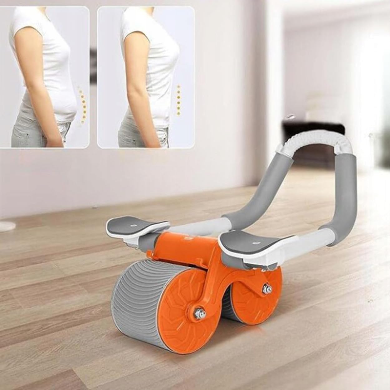 RUEDA DE EJERCICIO ABDOMINAL RODILLO con soporte para brazos Mango automático