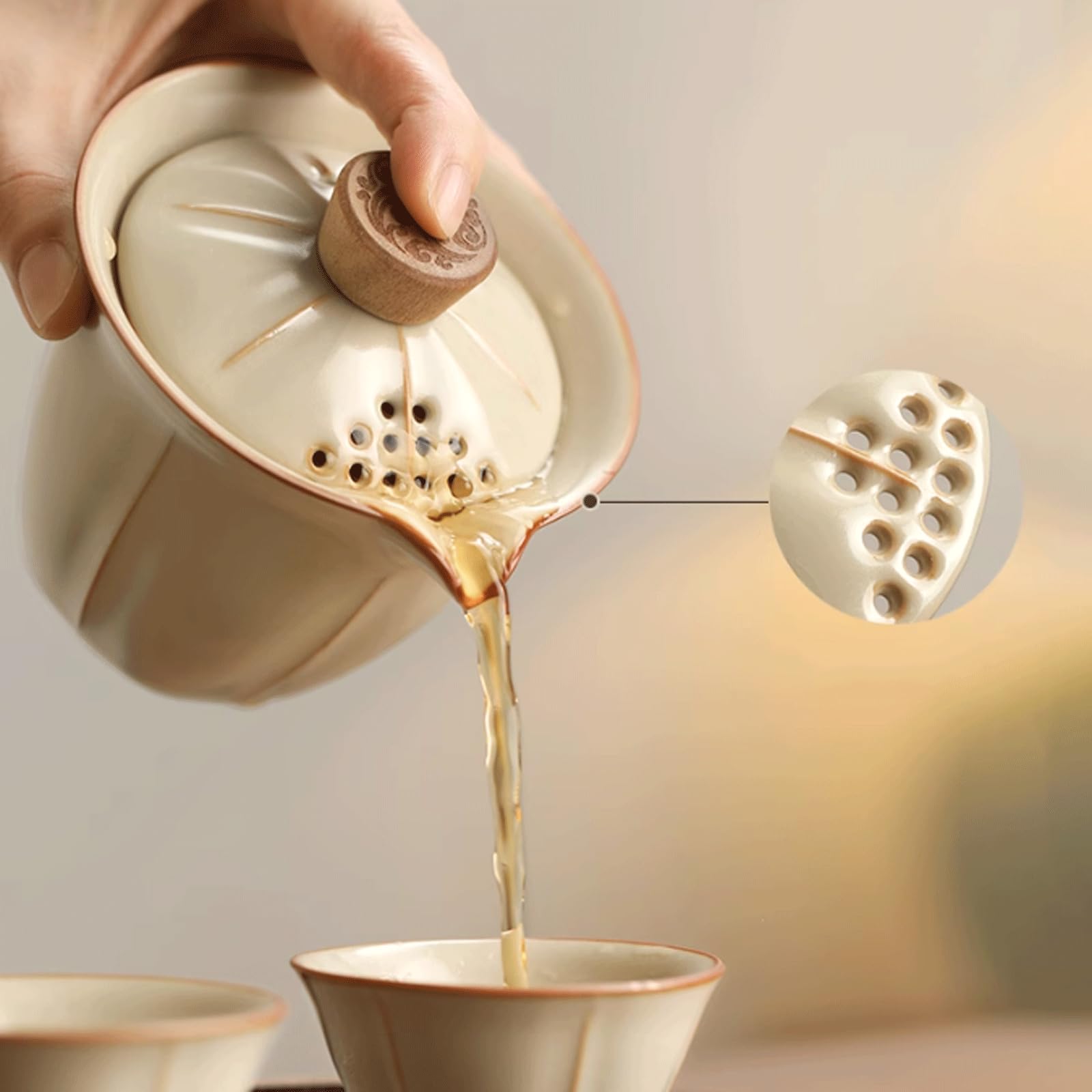 Porcelanowy czajniczek, Zestawy do herbaty podróżne przenośne Gaiwan zestaw do herbaty filiżanka porcelanowa zestaw do herbaty nowoczesny zestaw do herbaty Gaiwan zaparzacz do herbaty czarna herbata P